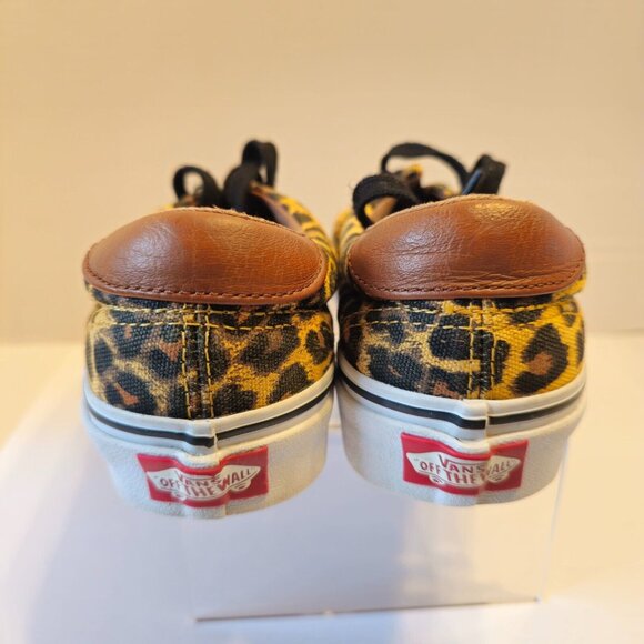 Vans Off The Wall Shoe Women’s 6-Men’s 4.5. Leopard Animal Print Lace Up Low Top - Picture 4 of 12
